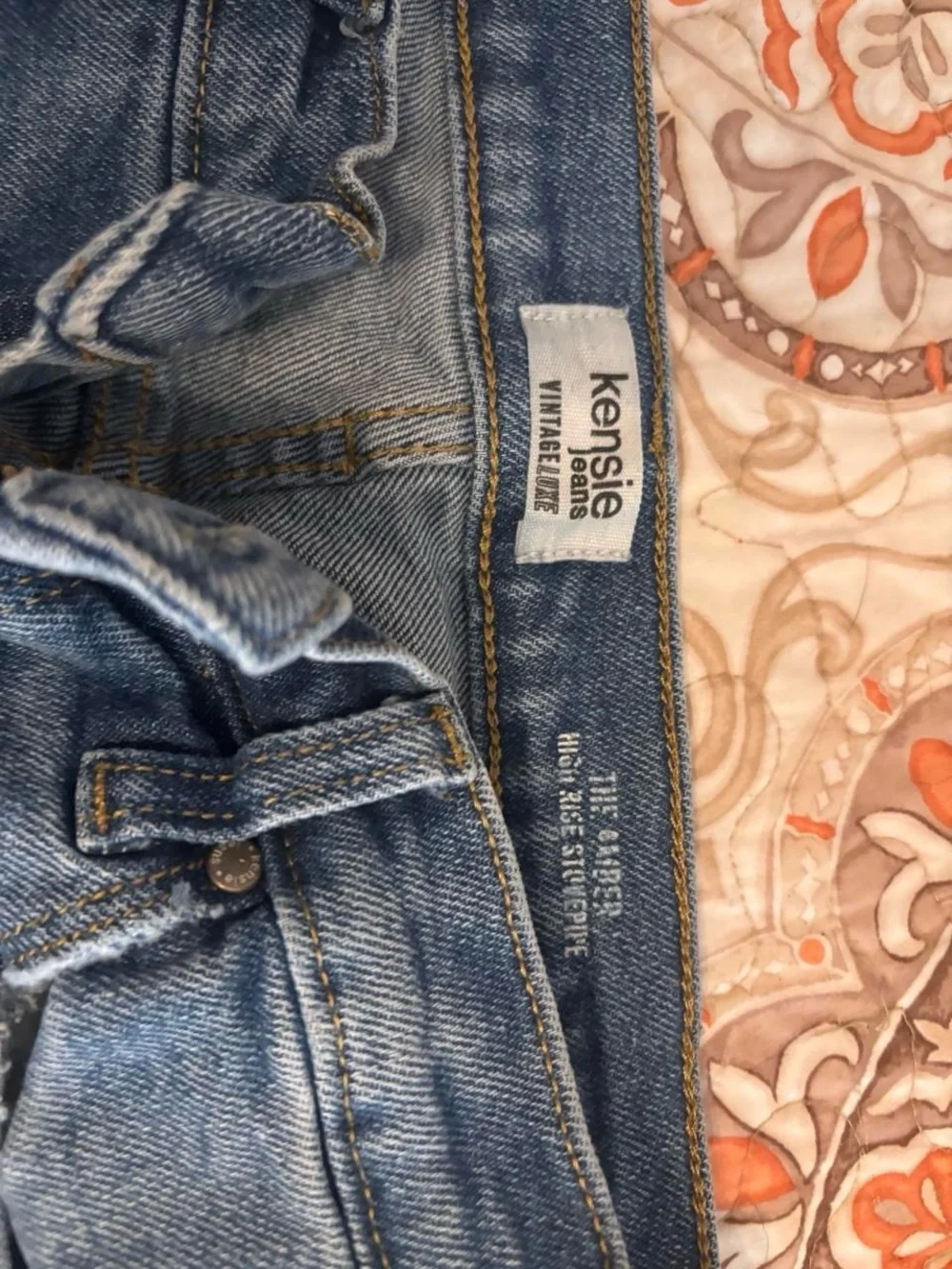 Kensie Wide-Leg Flare Jeans in Medium Blue